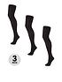 image of everyday-3-pack-tights-80-denier-black-opaque