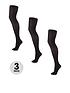  image of everyday-3-pack-tights-40-denier-black-opaque