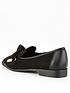  image of v-by-very-nate-metal-trim-bow-loafer-blacknbsp