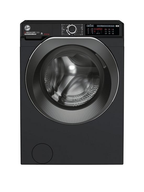 front image of hoover-h-wash-amp-dry-500-hd-4106amc-10kg-wash-6kg-dry-1400rpm-spin-washer-dryernbspwith-wifi-black