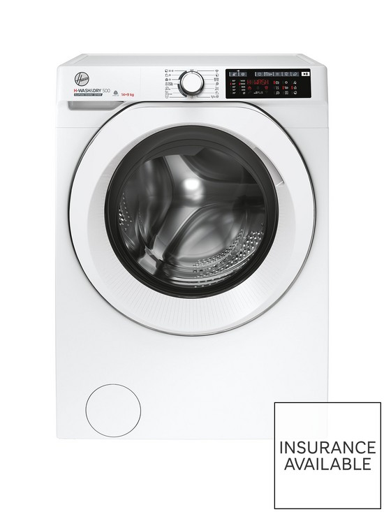 front image of hoover-h-wash-amp-dry-500-hd-4149amc-14kg-washnbsp9kg-dry-washer-dryer-with-1400rpm-spinnbspwith-wifi-connectivitynbsp--white