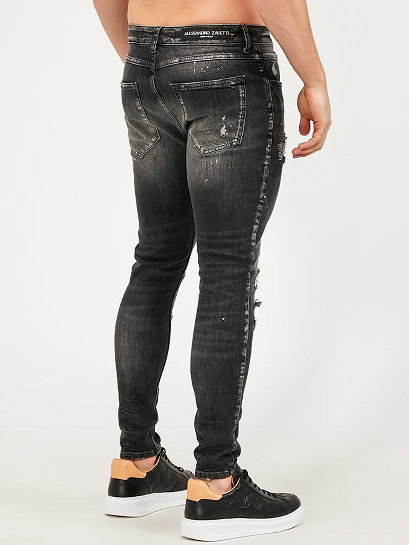 black alessandro zavetti jeans