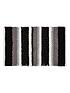  image of catherine-lansfield-textured-stripe-mono-bath-mat-ndash-50-x-80-cm