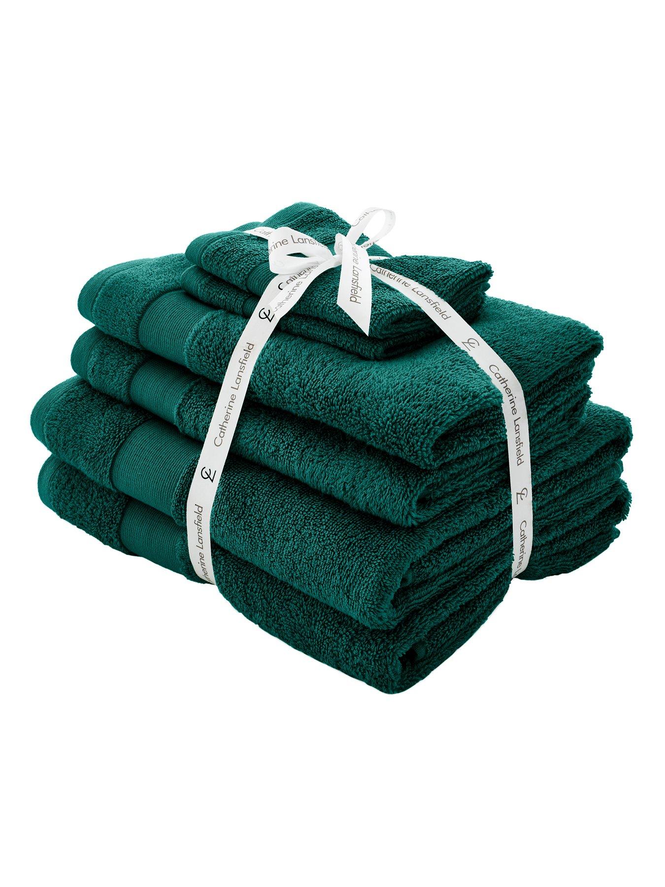 Image 1 of 6 of Catherine Lansfield Anti Bacterial 6 Piece Towel Bale