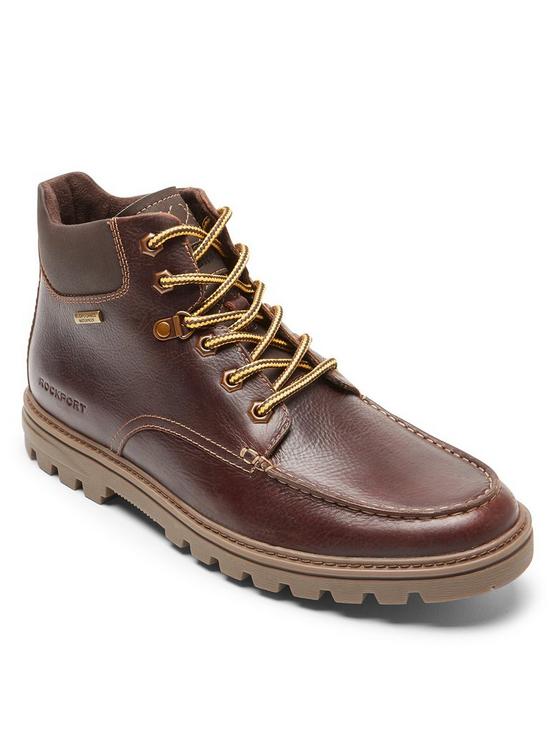 front image of rockport-or-not-moc-toe-boot-brownnbsp