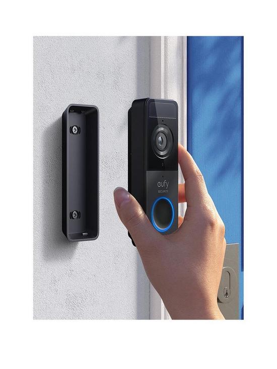 back image of eufy-battery-video-doorbell-slim-1080p-black