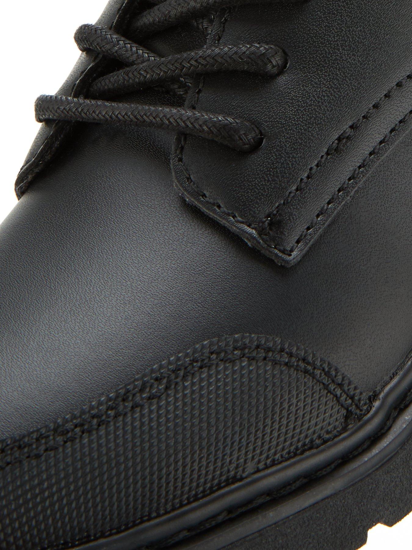  image of the-very-collection-boys-lace-up-leather-school-shoe-black