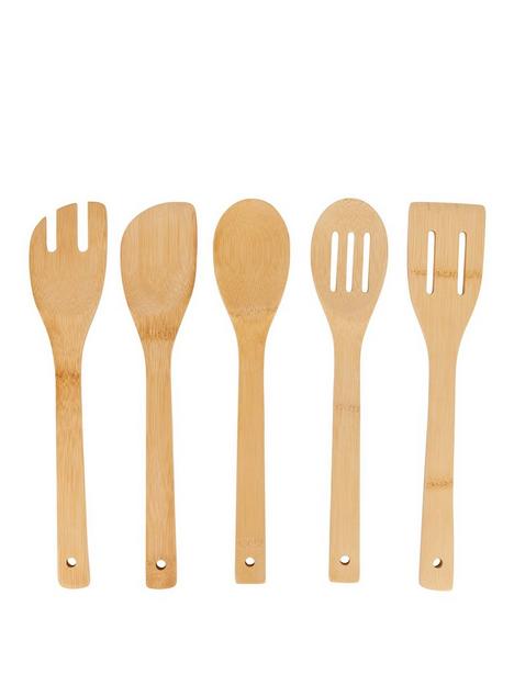 natural-elements-5-piecenbspbamboo-utensil-set