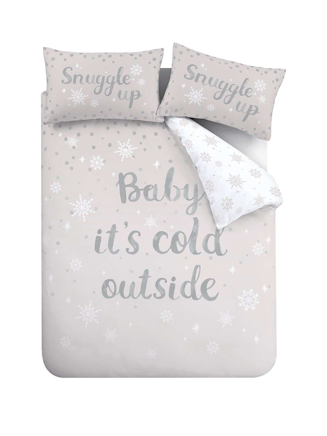 Catherine Lansfield Baby It's Cold Outside Christmas Duvet Cover Set