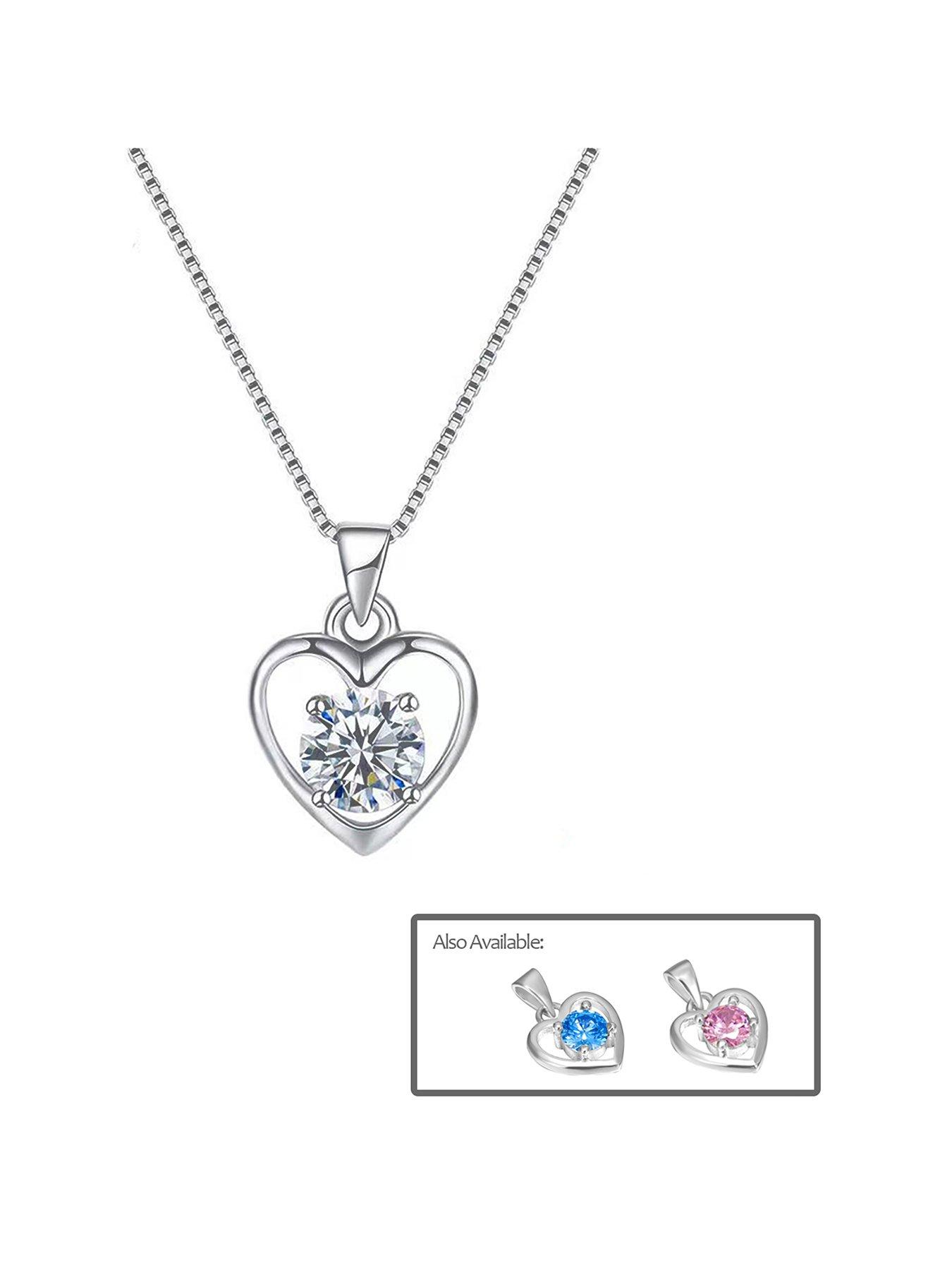 the-love-collection-sterling-silver-heart-necklace-with-cubic-zirconia-stone-detail