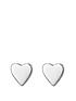  image of the-love-silver-collection-sterling-silver-small-heart-stud-earrings