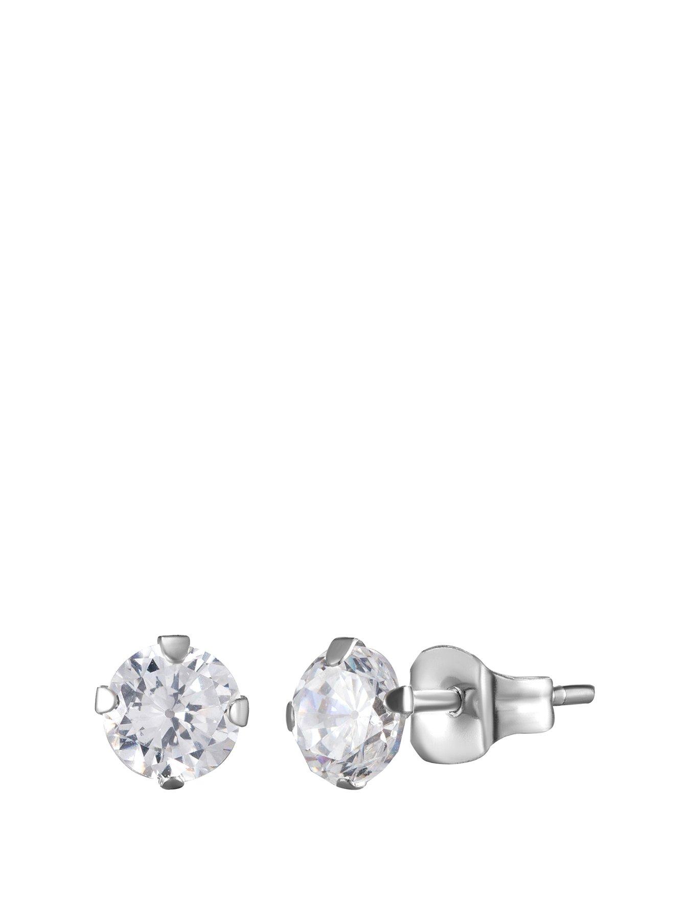 the-love-collection-9ct-white-gold-4mm-cubic-zirconia-solitaire-stud-earrings