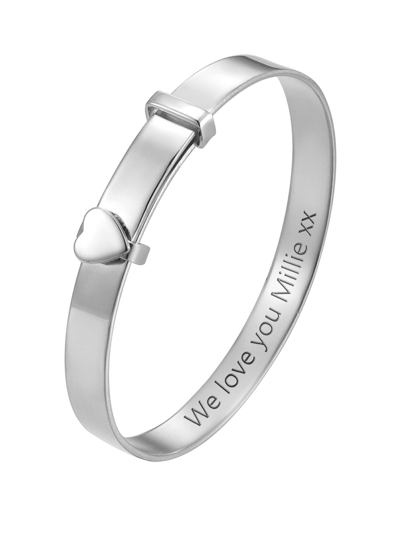 the-love-collection-sterling-silver-childrens-heart-christening-expander-bangle