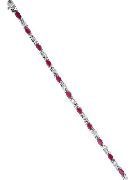 back image of love-gem-sterling-silver-ruby-and-diamond-bracelet
