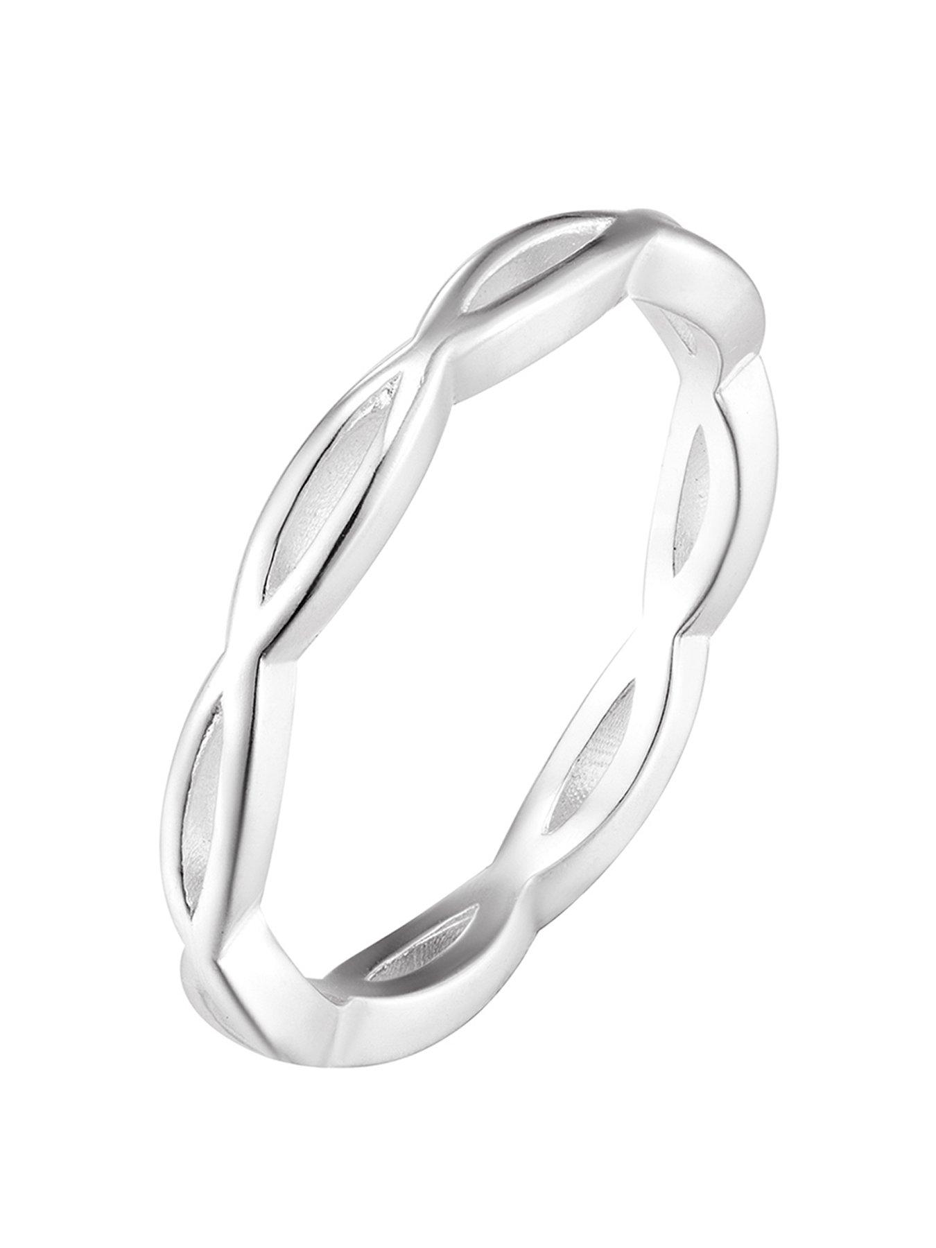 the-love-collection-sterling-silver-textured-twist-dress-ring