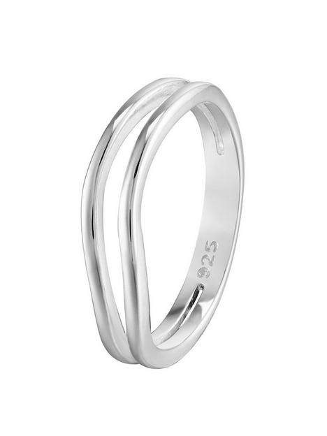 the-love-silver-collection-sterling-silver-double-wave-ring