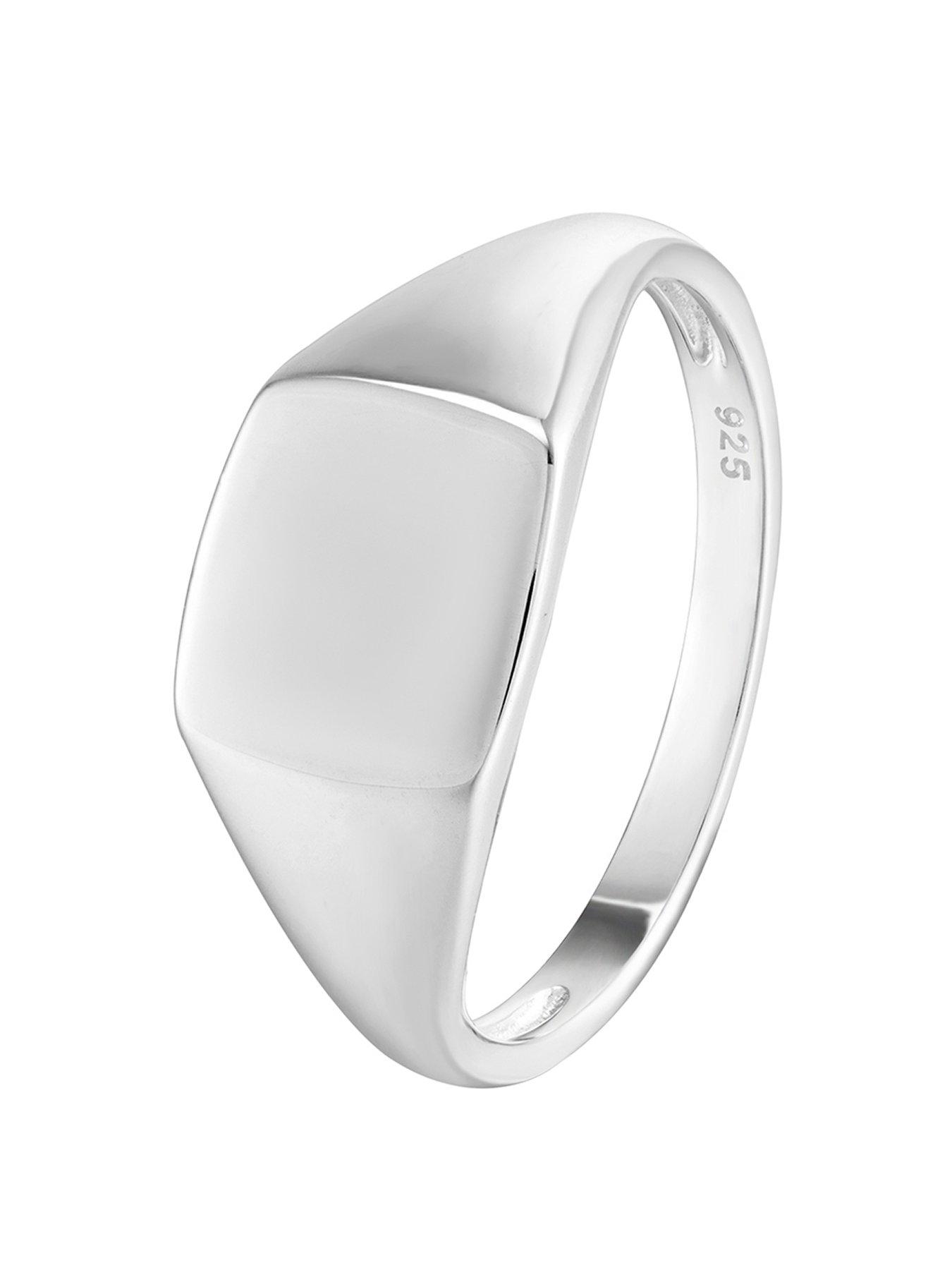 the-love-collection-gents-sterling-silver-oval-signet-ring