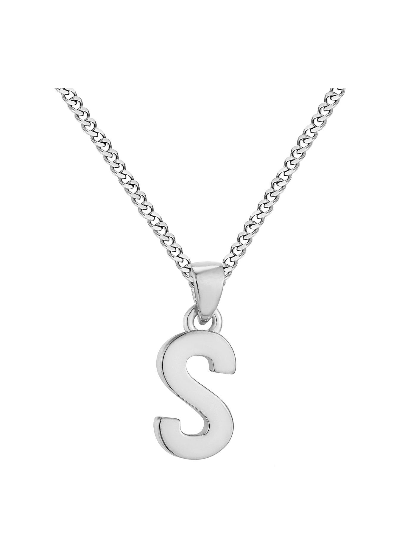 the-love-collection-sterling-silver-alphabet-initial-pendant-adjustable-necklace