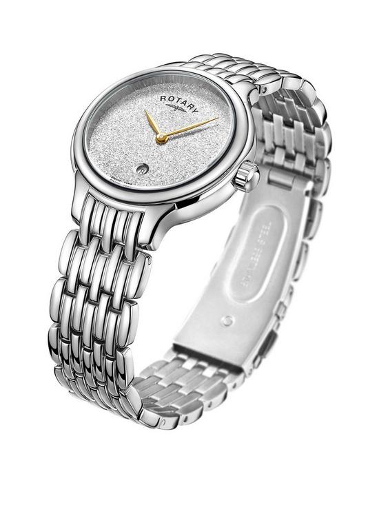 stillFront image of rotary-stainless-steel-ladies-watch