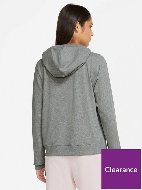 stillFront image of nike-gym-vintage-full-zip-hoodie-dark-grey-heather