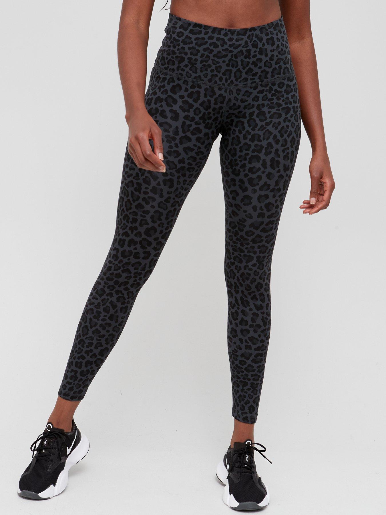 Nike grey 2025 leopard print leggings