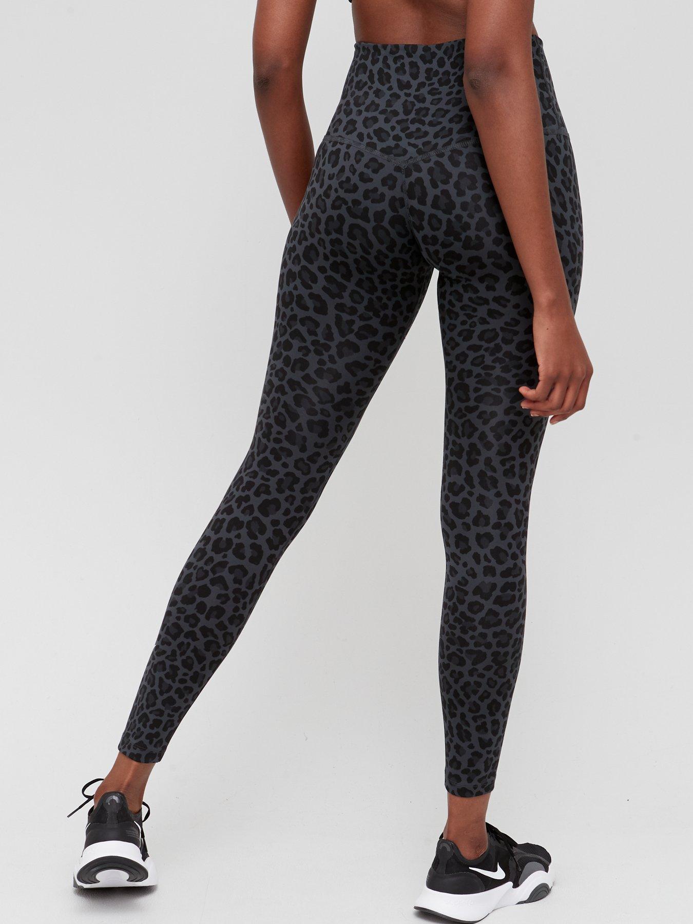 Nike grey 2025 leopard print leggings