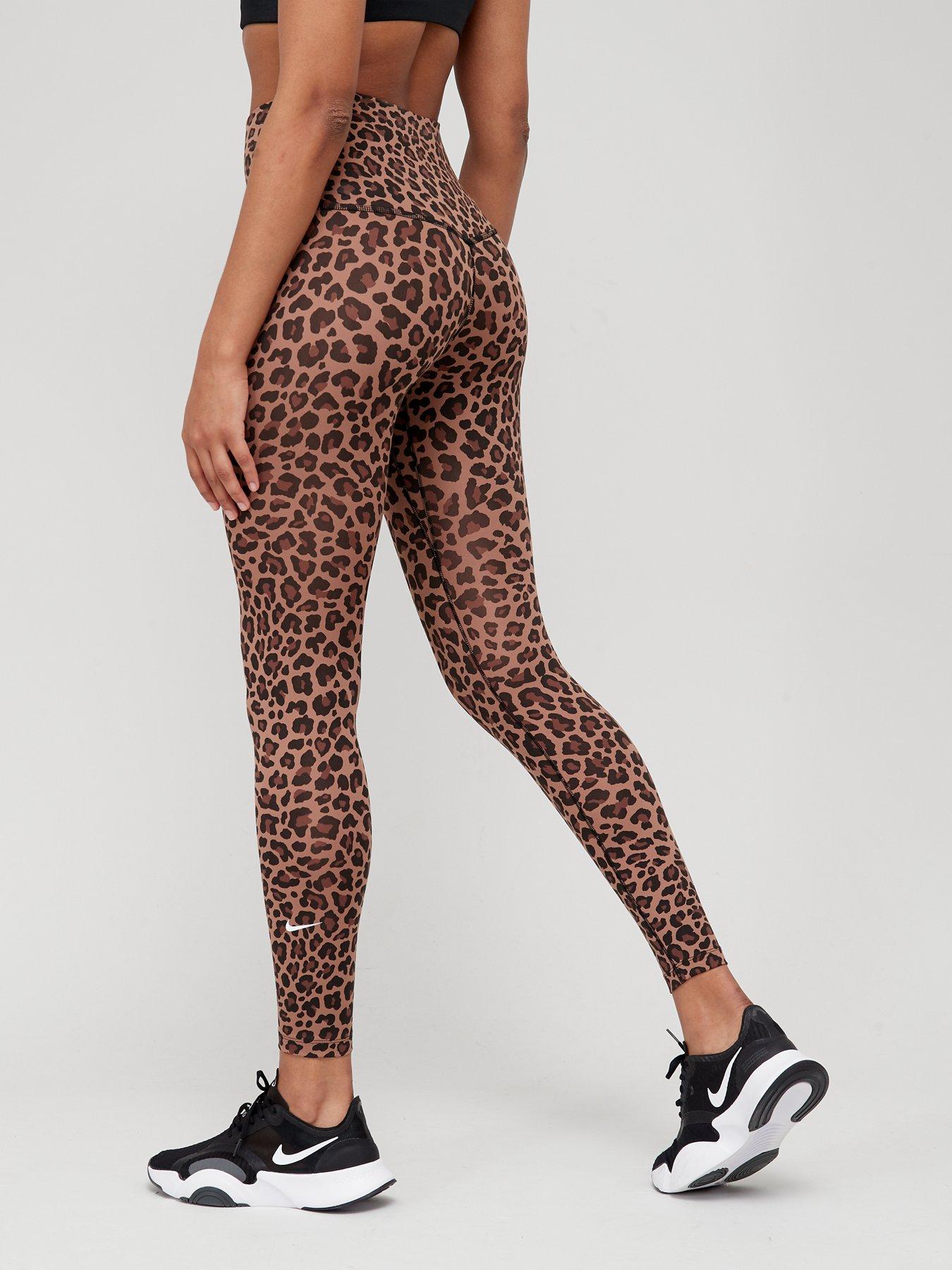 Nike The One Dri-FIT Leggings Leopard Print Littlewoods