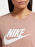  image of nike-nsw-essential-icon-futura-long-sleevenbsptop-rosenbsppink