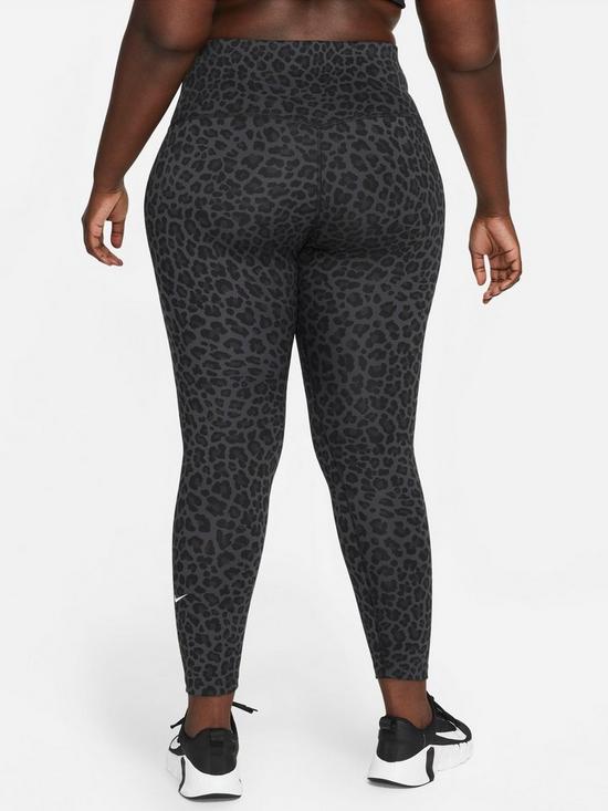 stillFront image of nike-curve-the-one-leopard-print-leggings-grey