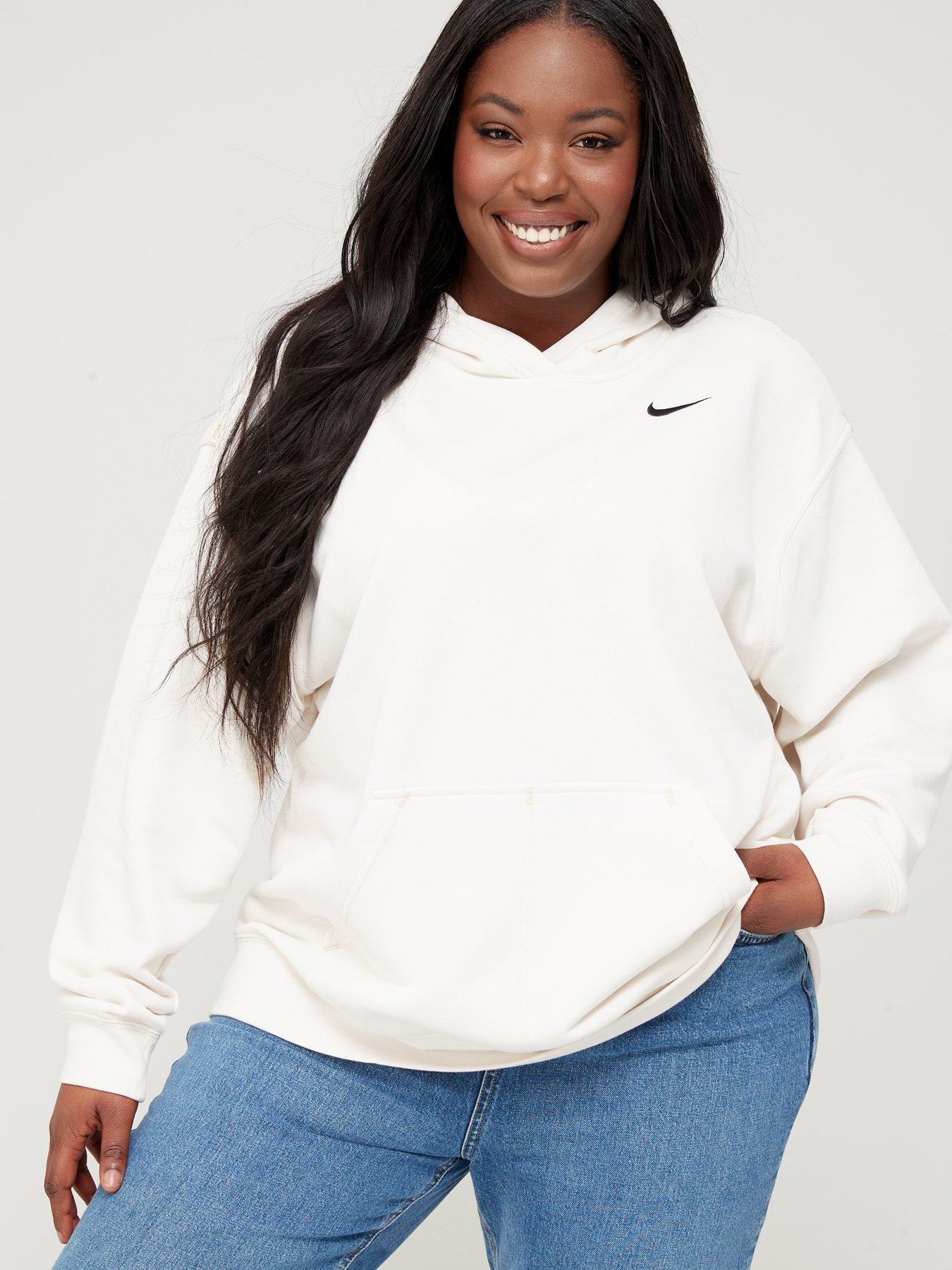 nike swoosh crop overhead hoodie