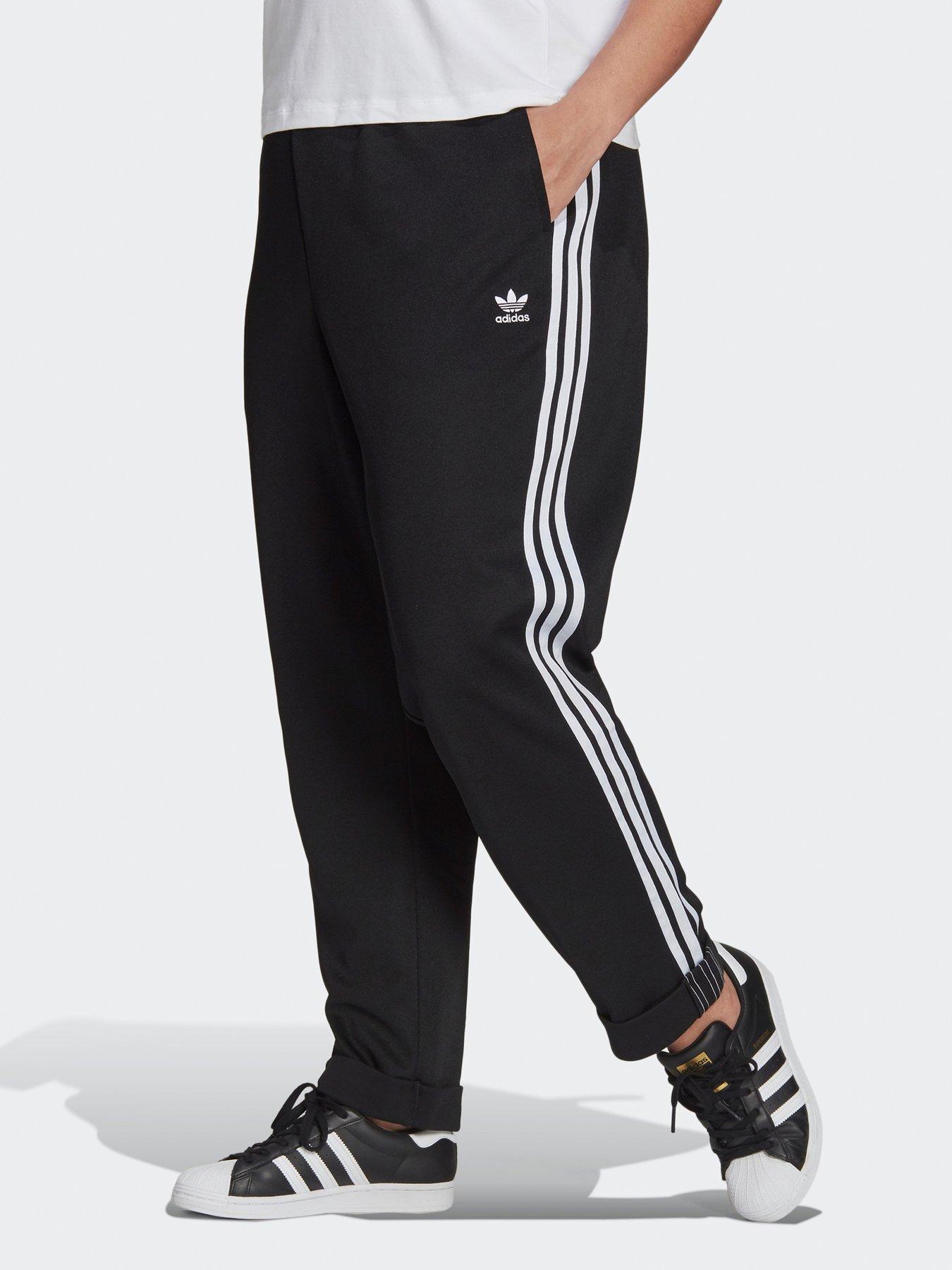 adidas boyfriend rib texture pants