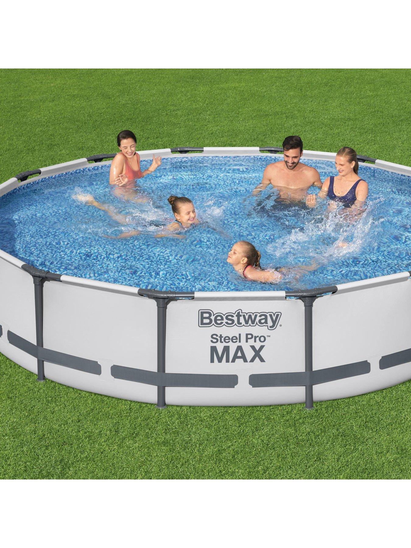  image of bestway-14ft-steel-pro-max-pool-with-filter-pump