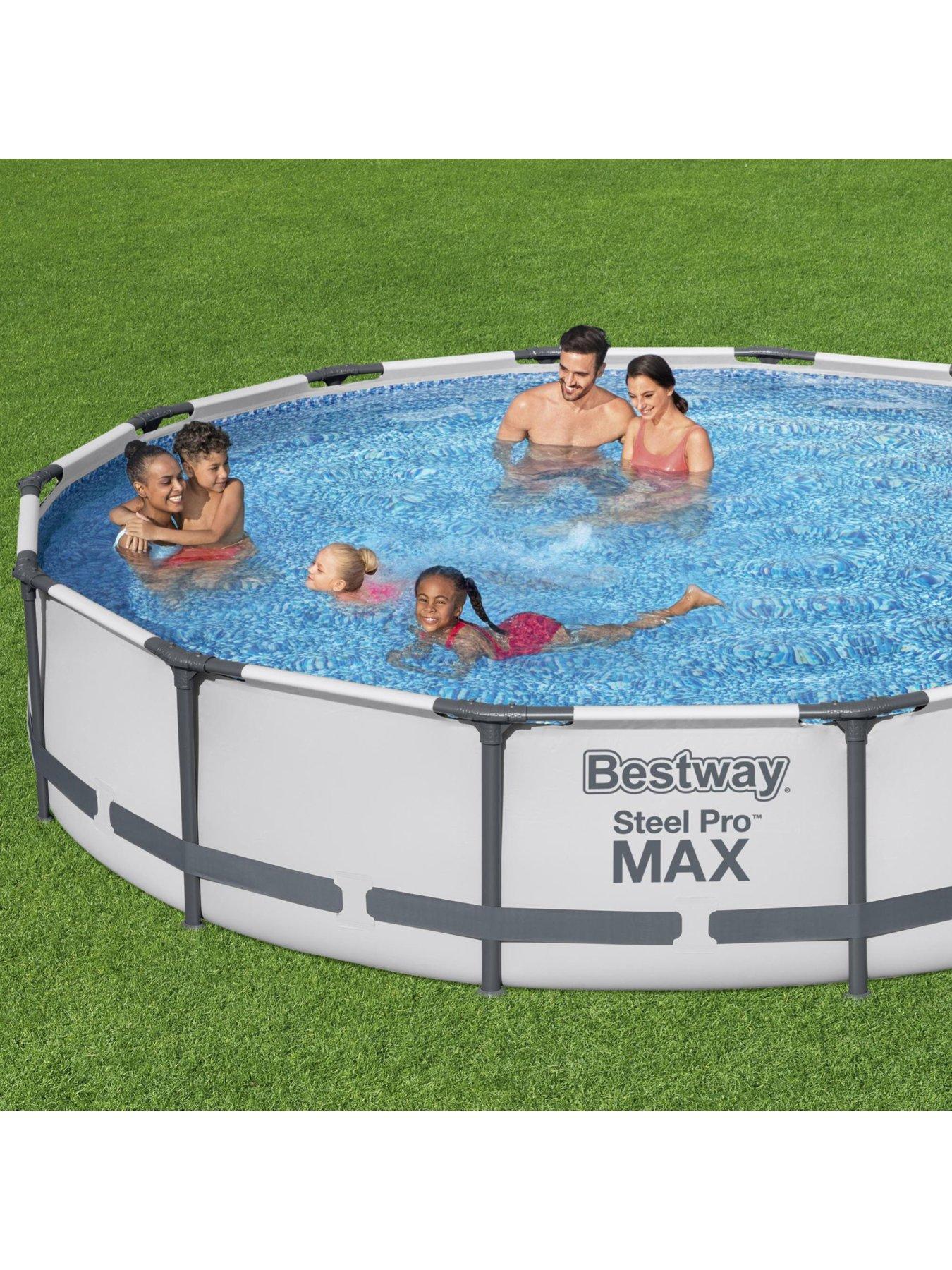  image of bestway-14ft-steel-pro-max-pool-with-filter-pump