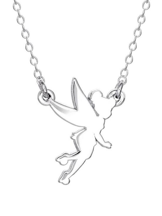 front image of disney-tinkerbell-sterling-silver-ladies-necklace