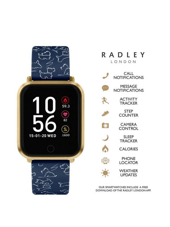 stillFront image of radley-series-6-smart-ladies-ink-printed-strap-watch-rys06-2066