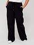  image of v-by-very-curve-crepe-wide-leg-trouser-black