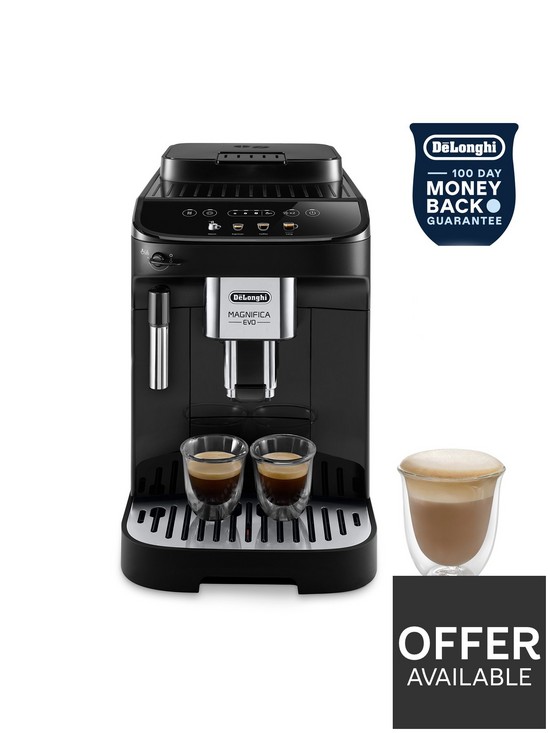 stillFront image of delonghi-magnifica-evo-automatic-bean-to-cup-coffee-machine-ecam29021b