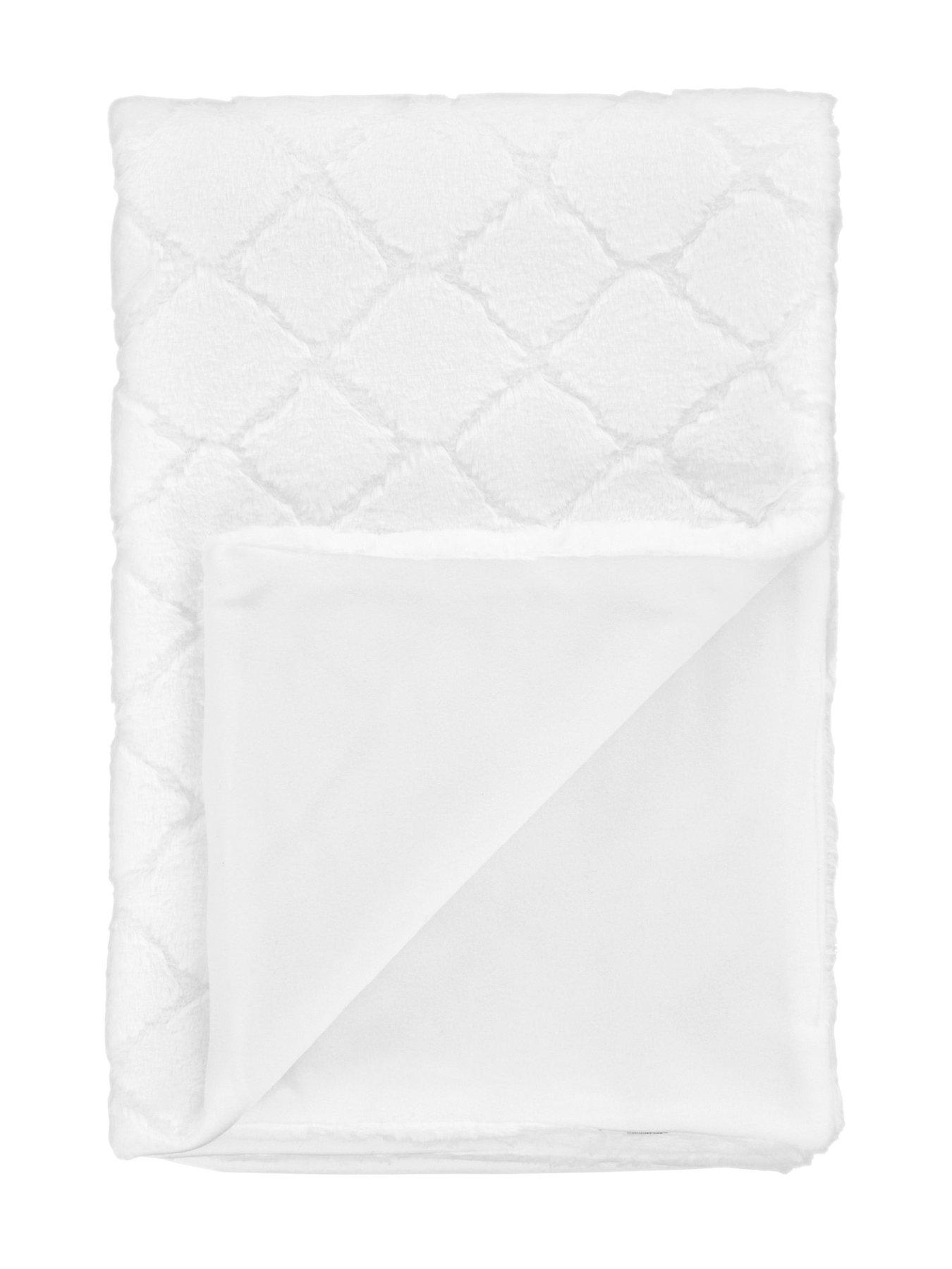 Catherine Lansfield Cosy Diamond Throw - Blush