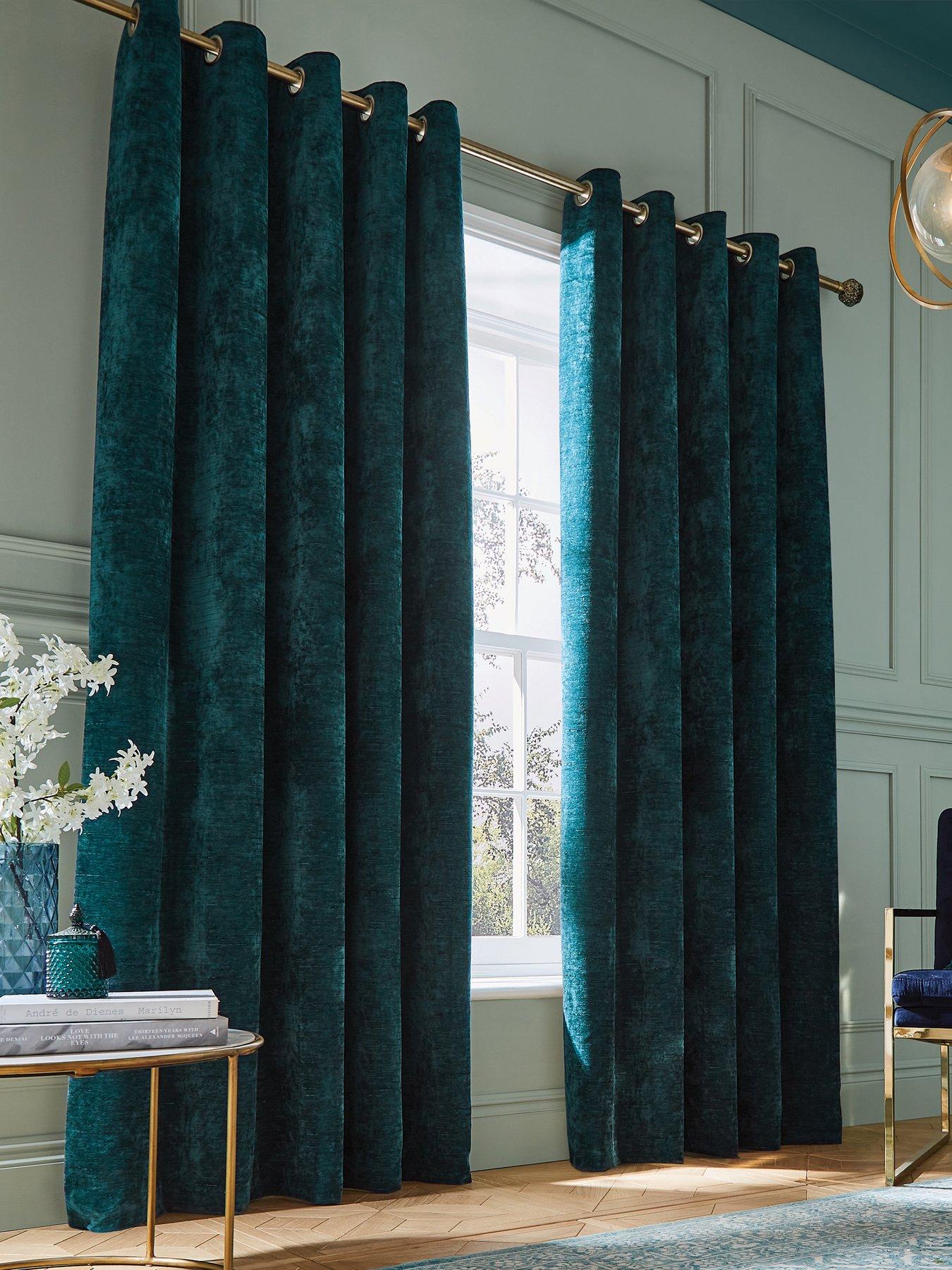 Hyperion Selene Weighted Thermal Eyelet Curtains