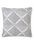  image of catherine-lansfield-geo-textured-diamond-cushion