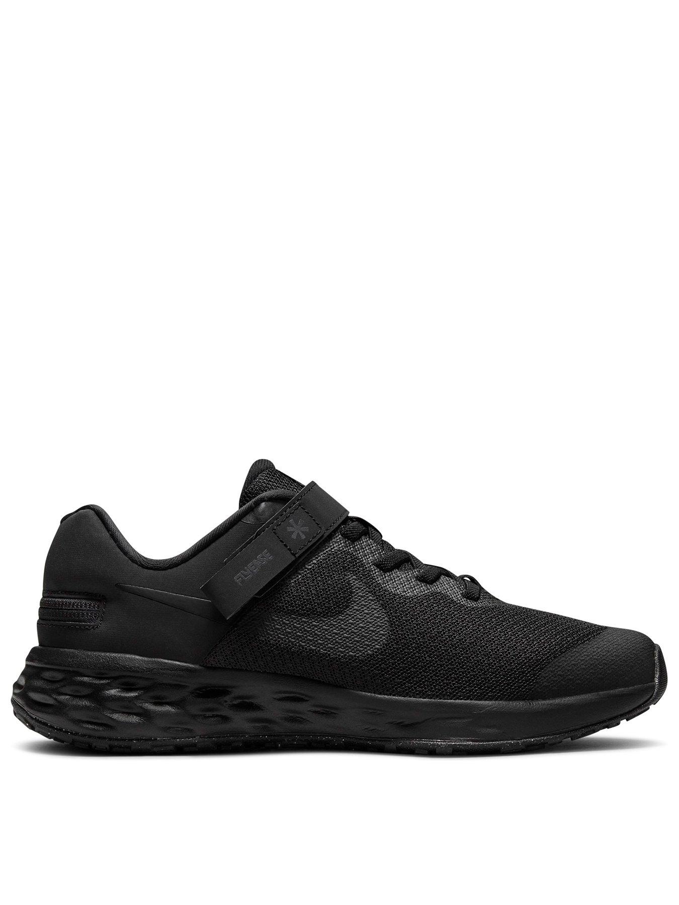 Nike Revolution 6 Flyease Trainers Black White Grey