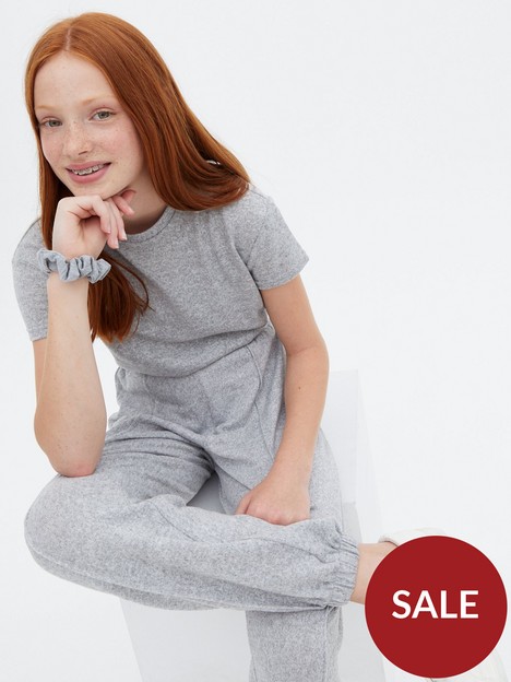 new-look-915-girls-grey-brushed-fine-knit-pintuck-joggers-grey