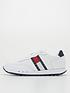  image of tommy-jeans-leather-runner-trainers-white