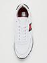  image of tommy-jeans-leather-runner-trainers-white