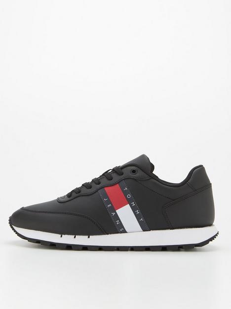 tommy-jeans-leather-runner-trainers-black