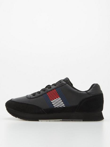 tommy-hilfiger-essential-runner-flag-leather-trainers-black