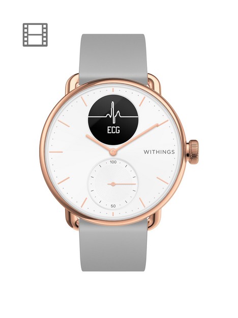 withings-hybrid-smartwatch-with-ecg-heart-rate-oximeter-rose-gold