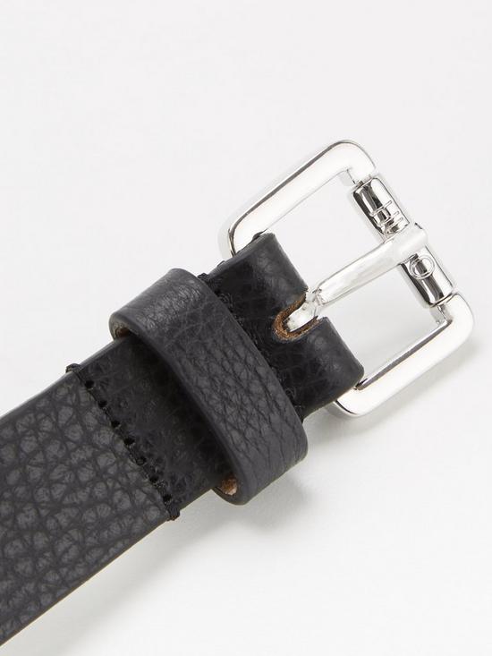 back image of hugo-mayfair-leather-belt-black