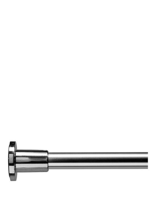 front image of croydex-8ft-6in-self-supporting-telescopic-rod-chrome