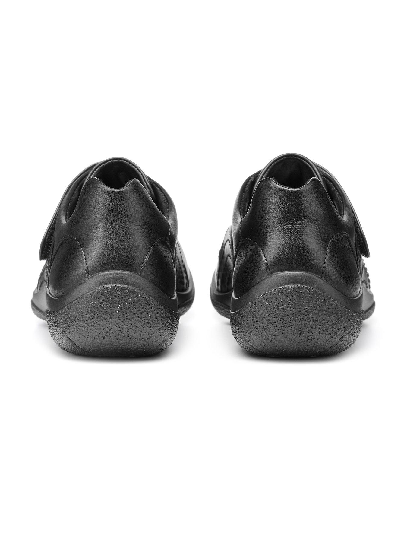  image of hotter-sugar-ii-wide-fit-flat-shoes-black